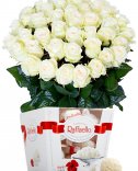 Bílé růže - flora květiny
