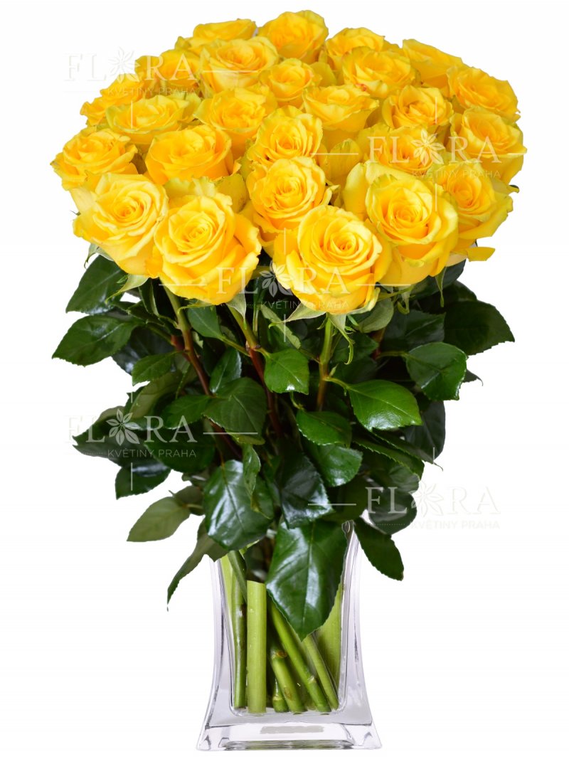 Букет из желтых роз: цветы онлайн Прага