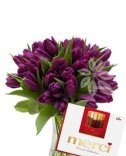 Фиолетовые тюльпаны - доставка цветов в Праге