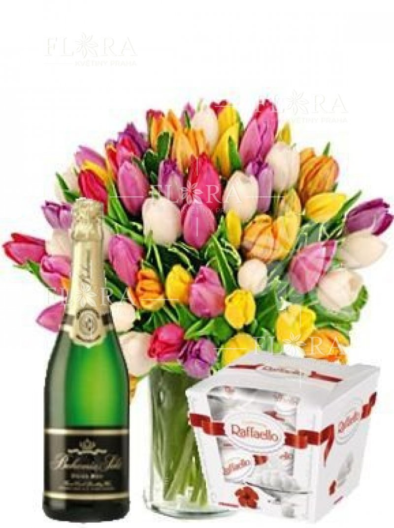 Tulip gift set - delivery in Prague