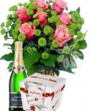 Gift set - pink roses