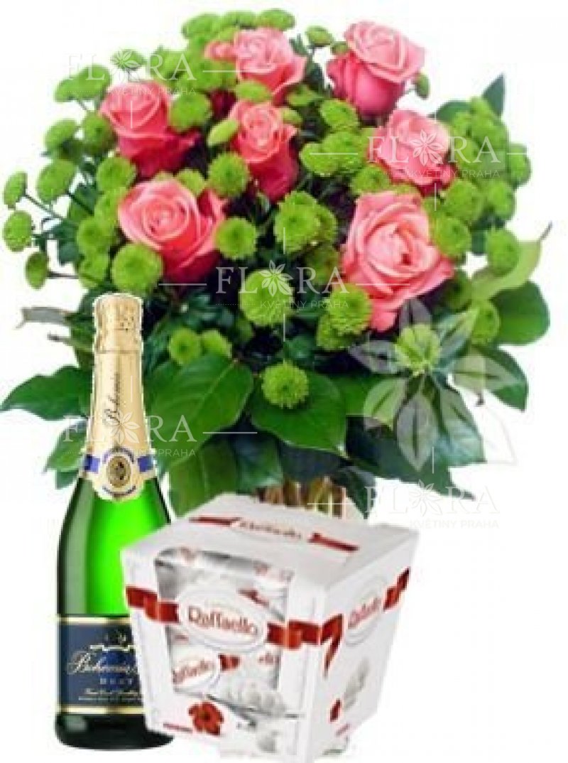 Gift set - pink roses