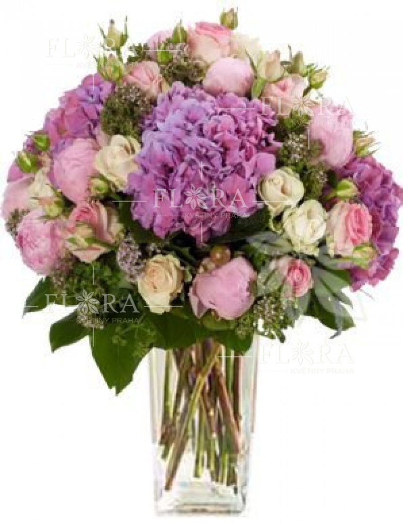 Delivery of flowers in Prague - purple hydrangea