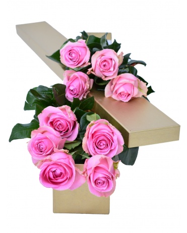 KRABICE RŮŽOVÝCH RŮŽÍ