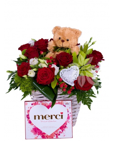 KVĚTINOVÝ KOŠ EXTRA + MERCI 250g