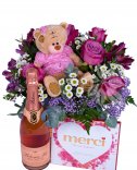 Flower set - beautiful flower basket