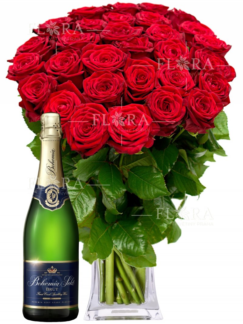 Red Roses + Sekt