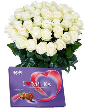BIELÉ RUŽE + MILKA SRDCE