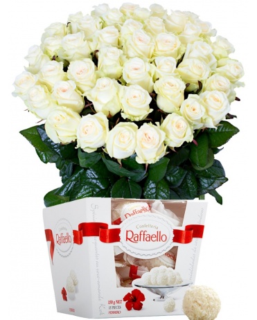 BÍLÉ RŮŽE + RAFFAELO