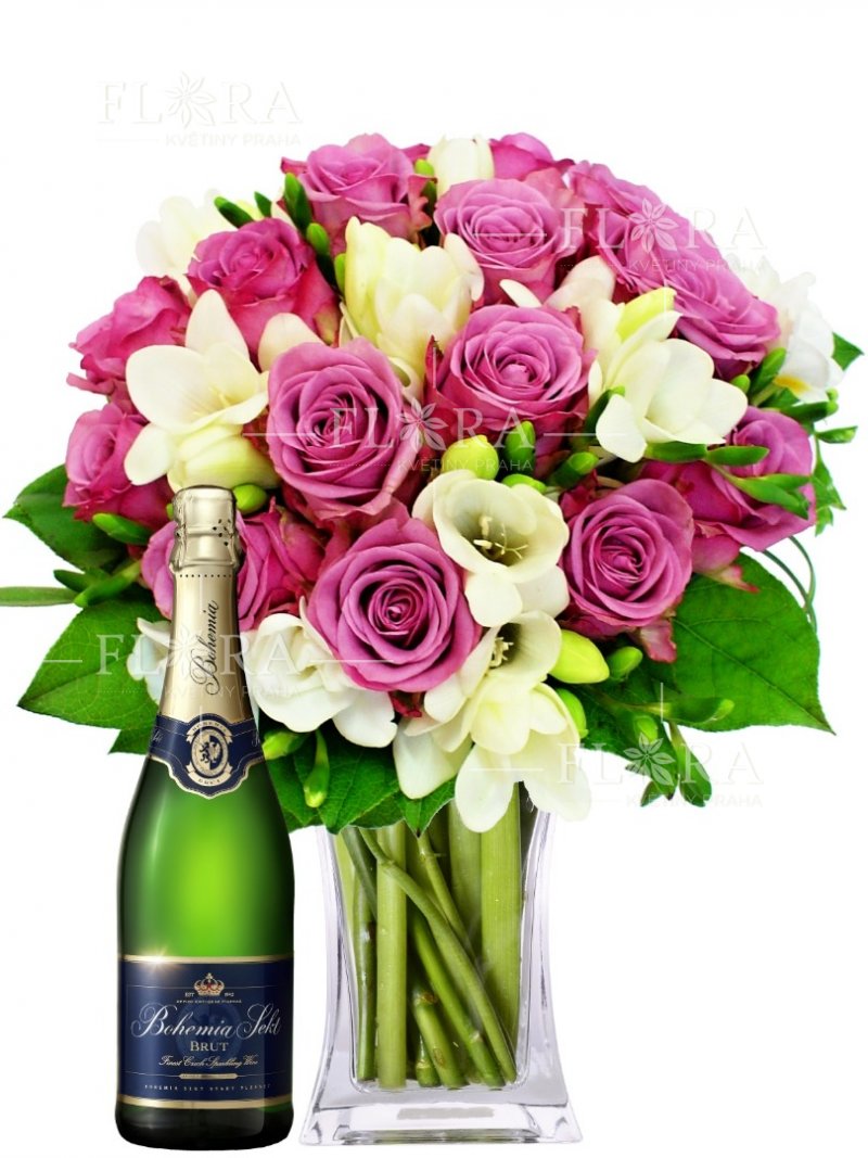 Bouquet + Bohemia Sekt