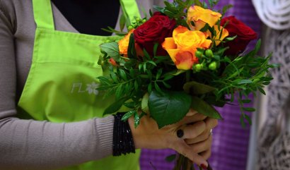 Drátkování řezaných květin