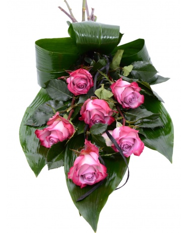 SMUTEČNÍ KYTICE FIALOVÉ RŮŽE