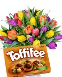 Gift set - tulips bouquet