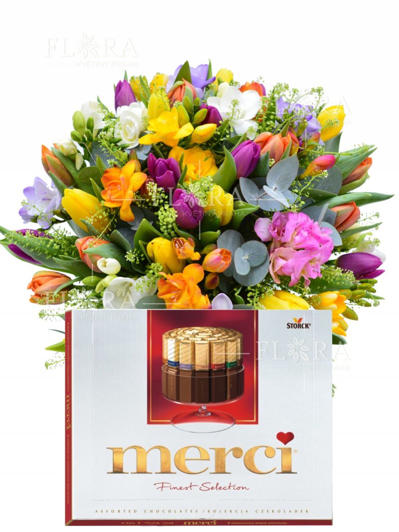 Gift set - bouquet in Prague