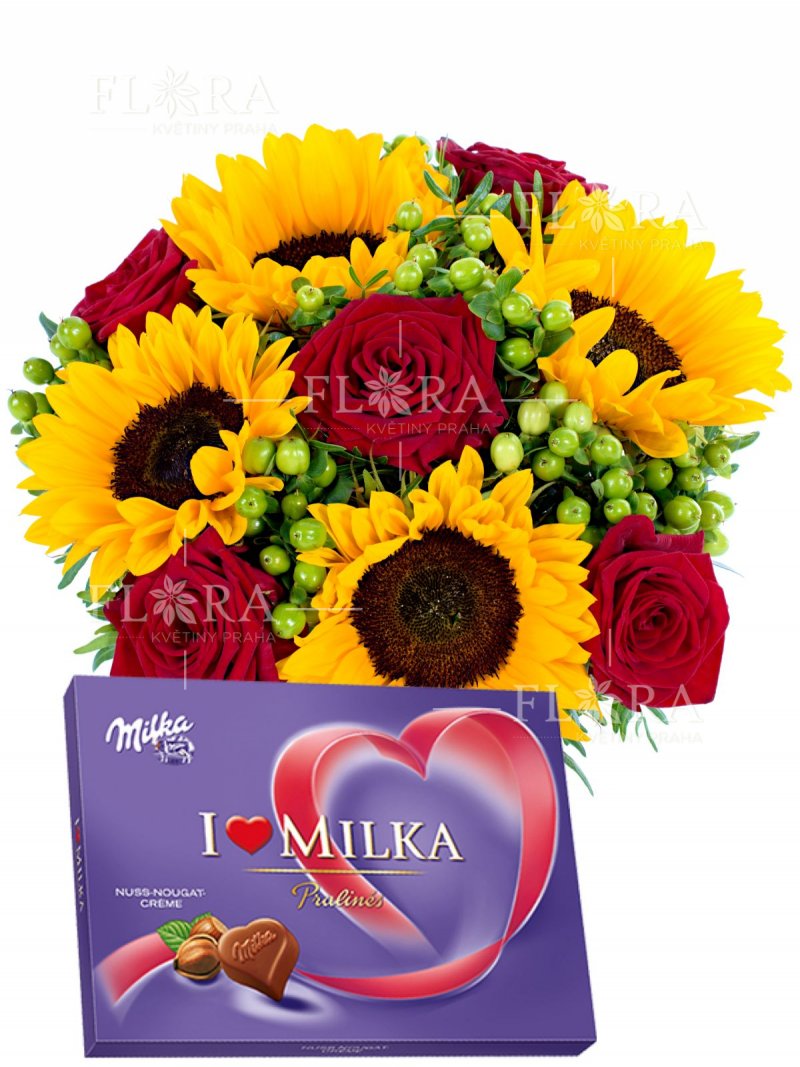 Gift set - delivery of flowers