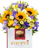 Flower delivery - gift set