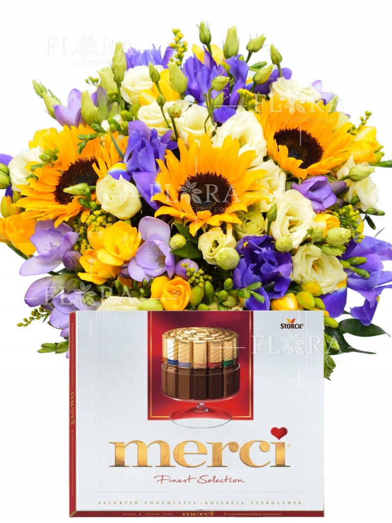 Flower delivery - gift set