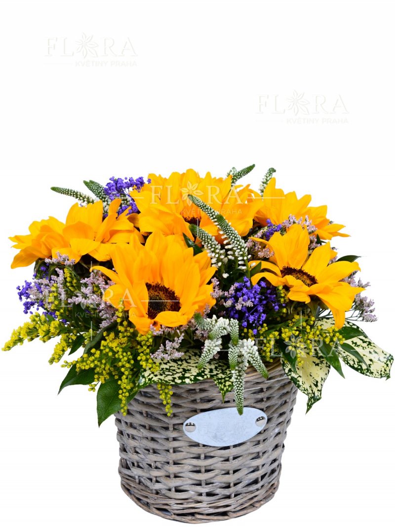 Beautiful flower basket - delivery in Prague