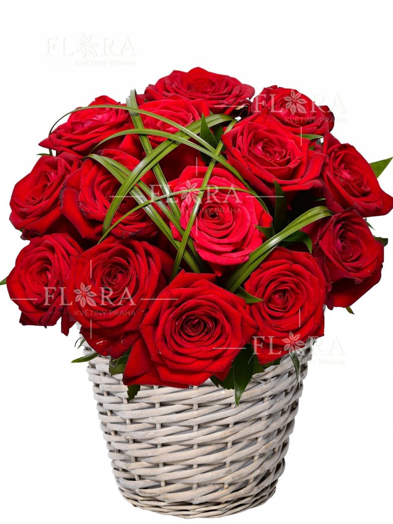 Flower basket - rose