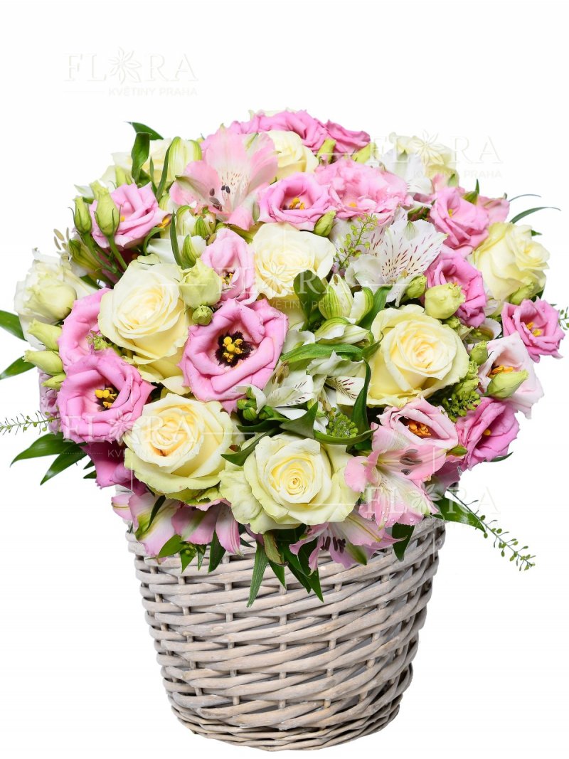 Thin Flower Basket - Flower delivery