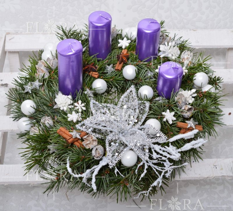 Beautiful advent wreath - delivery in Prague