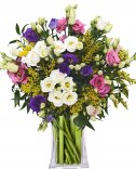 Color bouquet from eustom - flower delivery