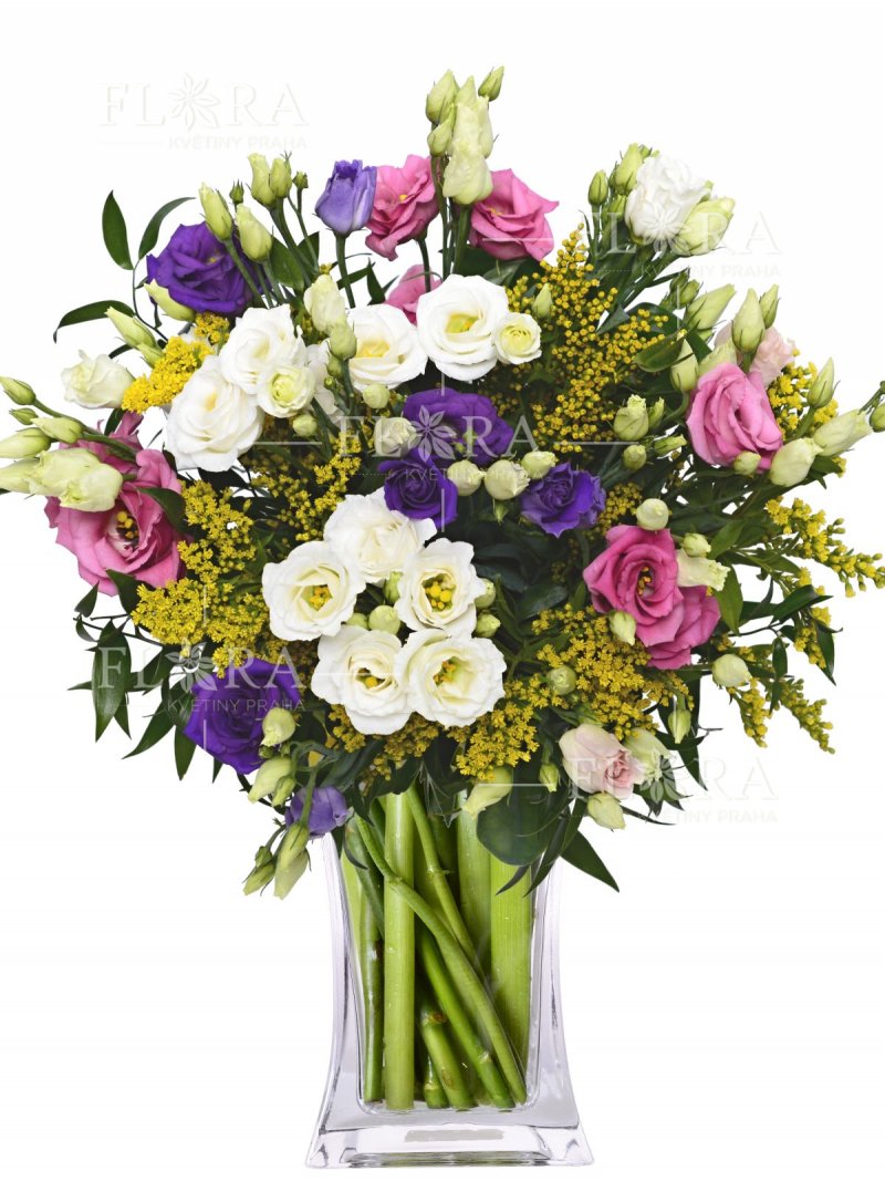 Цветной букет от eustom - доставка цветов