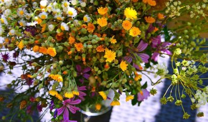 luční a zahradní kytice