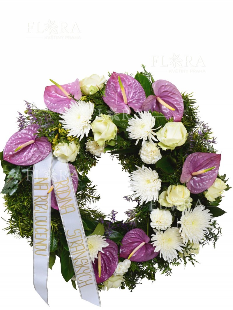 Funeral wreath - flower delivery in Prague