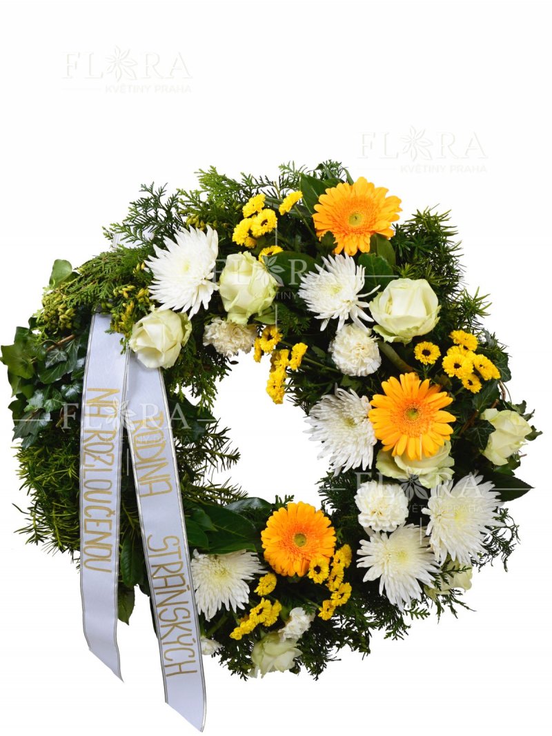 Funeral wreath - for delivery in Prague