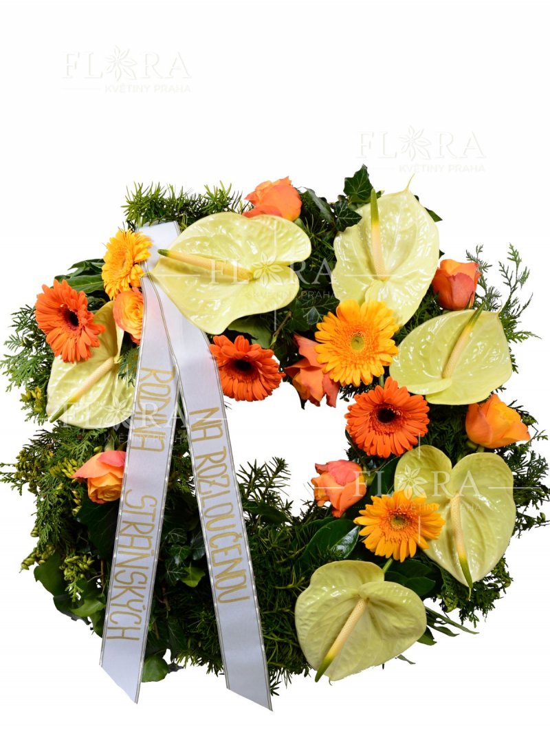 Funeral wreath for delivery in Prague
