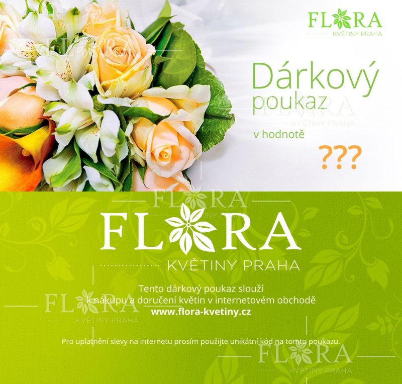Dárkový poukaz Flora Květiny