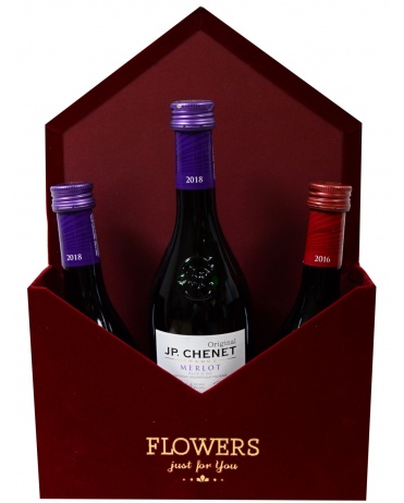 Box full of J.P. CHennet red