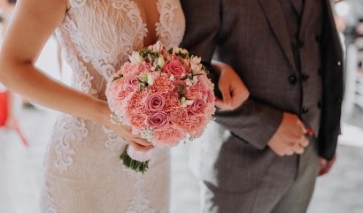 Minimalistická svatební květina