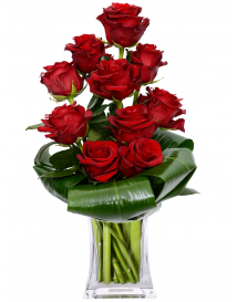 SESTUPNÁ KYTICE RŮŽÍ