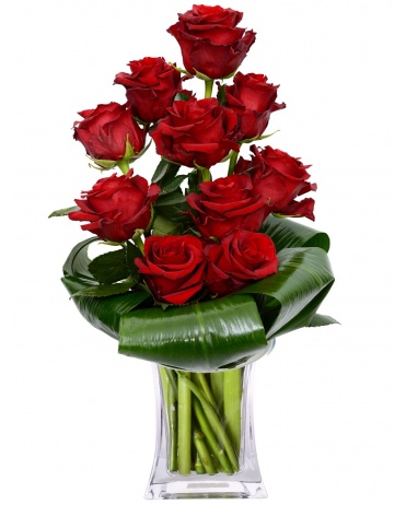 SESTUPNÁ KYTICE RŮŽÍ