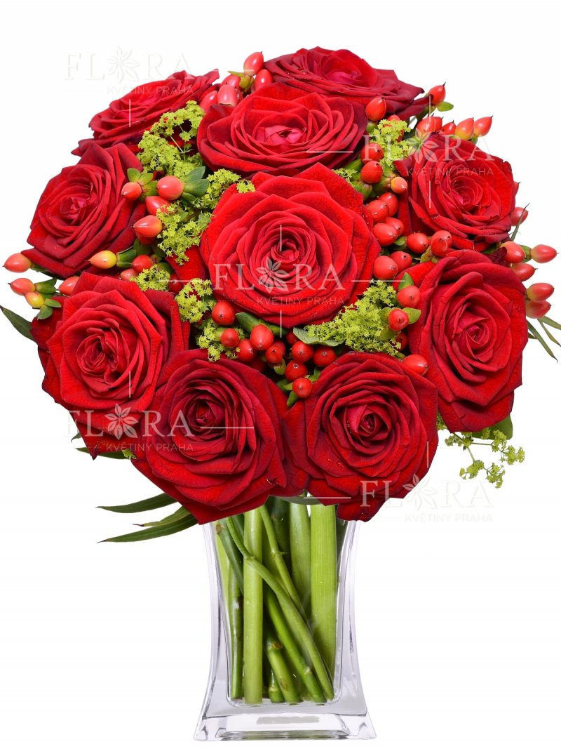 Červené ruže: kvety online Praha
