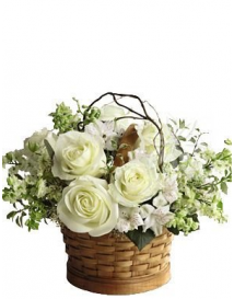 KVĚTINOVÝ KOŠ BÍLÝ