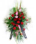 Funeral bouquet - red roses