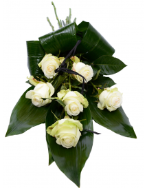 SMUTEČNÍ KYTICE BÍLÉ RŮŽE
