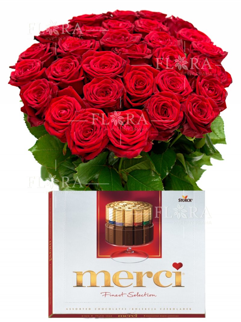 Red Roses + Merci