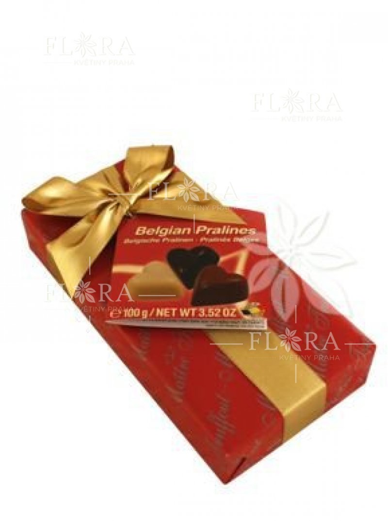 Belgian pralines hearts 100 g