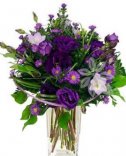 The bouquet is tuned to purple - delivery in Prague